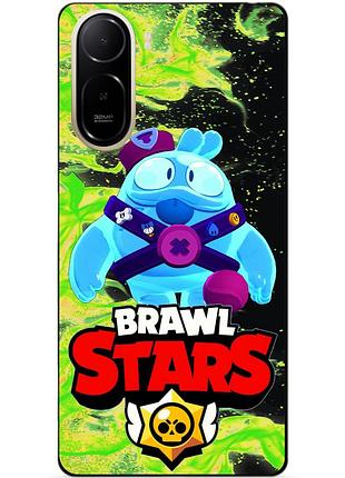 Силіконовий бампер чохол для xiaomi poco c81 pro з героєм бравл скуік brawl