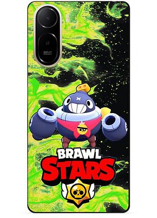 Чехол силиконовый бампер для xiaomi poco c81 pro с героем бравл тик brawl
