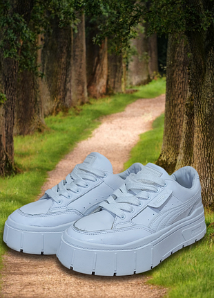 Шкіряні кросівки puma mayze stack. розмір 37.