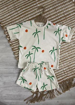 Комплект футболка, шорти zara