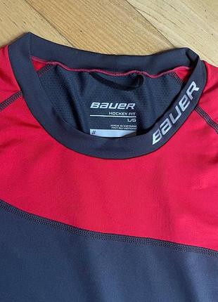 Преміальний компресійний лонгслів bauer pro ls hockey fit (l) | оригінал