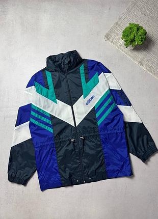 Вінтажна вітровка куртка нейлонова adidas retro vintage 90s оригінал