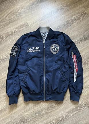 Двосторонній куртка бомбер alpha industries