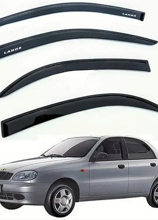 Дефлектори вікон daewoo lanos sed п/к скотч "voron glass"