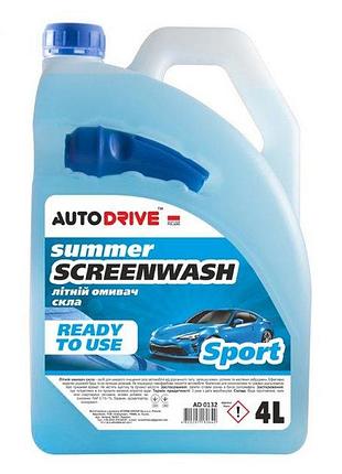 Рідина в бачок омивача 4l "auto drive" sport ad0132