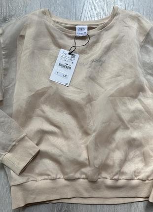 Блуза свитшот zara зара