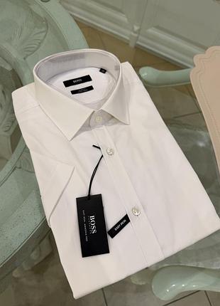 Сорочка чоловіча boss, нова, slim fit, розмір 40 153/4