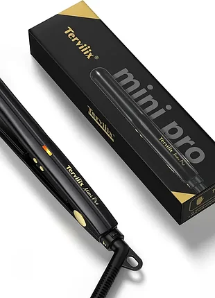 Уценка! мини-выпрямитель для коротких волос и бороды terviix mini pro (1/2 дюйма, керамика) - черный