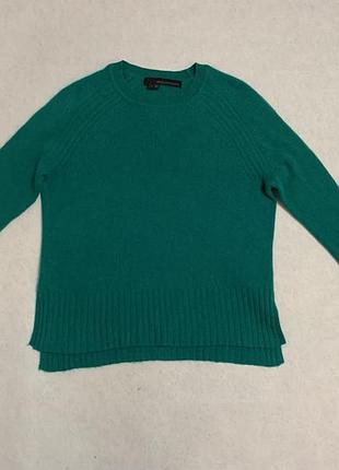 Жіночий кашеміровий джемпер преміального американського бренду 360cashmere у насиченому смарагдово-зеленому відтінку.