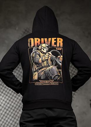 Мілітарі худі на флісі driver🖤 2