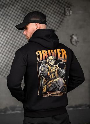 Мілітарі худі на флісі driver🖤 6