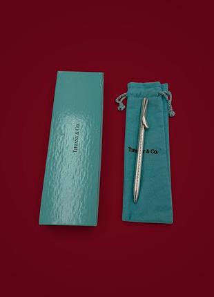 Срібна ручка tiffany. дизайнер: elsa peretti. срібло 925 проьин