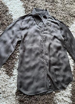 Блуза, сорочка хакі від massimo dutti