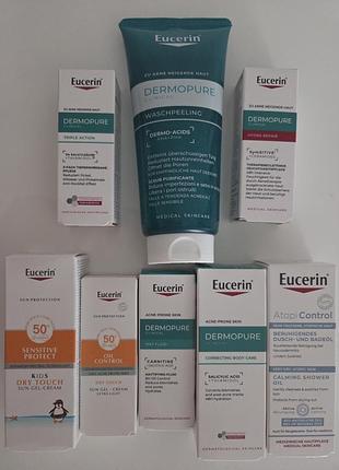 Набір скраб для вмивання для проблемної шкіри eucerin dermopure clinical
