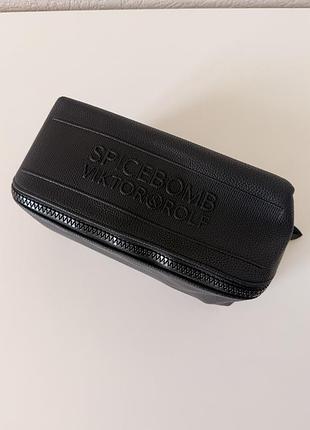 Сумка viktor & rolf spicebomb black wash bag / toiletry / shaving bag