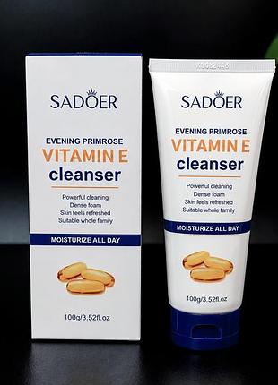 Очищающая пенка для лица evening primrose vitamin e cleanser весом 100 г