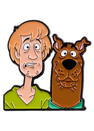 Металевий значок скубі-дуу та шеггі брошу scooby doo shaggy пін dog скубіду собака шегі шеги