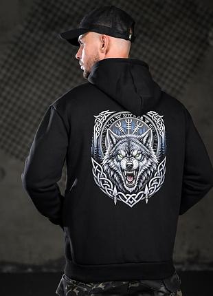 Мілітарі худі на флісі wolf🖤