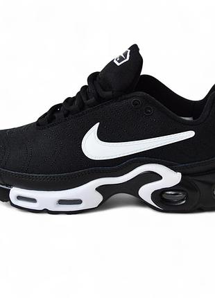 Nike air max plus tnpo black white чорні з білим 38