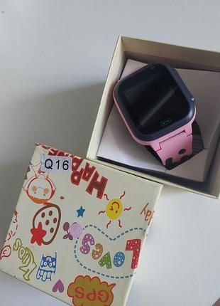Дитячий годинник smart baby watch q16 рожевий