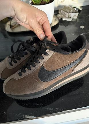 Замшеві кросівки nike cortez '23 "velvet brown"