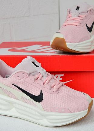 Nike shield comfort ride pink — жіночі рожеві кросівки