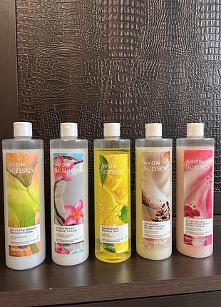 Гель для душу avon senses, жіночий гель для душу
