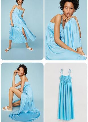Голубое платье h&amp;m