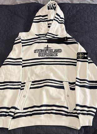 Кофту ston island & supreme