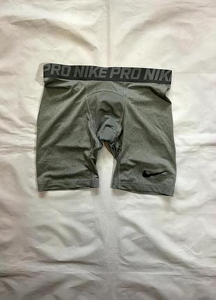 Термо шорты трусы спортивные новые nike pro combat thermo gray