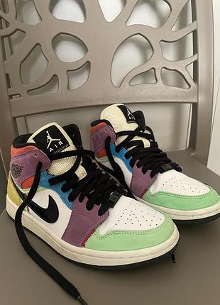 Air jordan 1 mid se "multicolor"