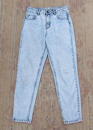 Джинсы женские mom fit pull &amp; bear denim, w28.