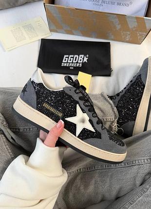 Кроссовки golden goose black grey / голден гуз черно серые 36 37 38 39 40 41