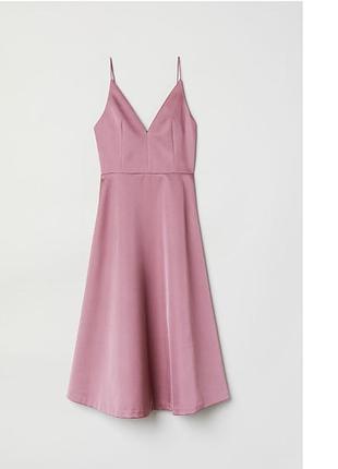 Праздничное платье h&amp;m из тяжелого плотного атласа