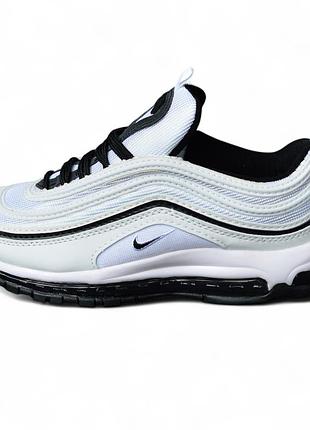 Nike air max 97 white black білі з чорним 42
