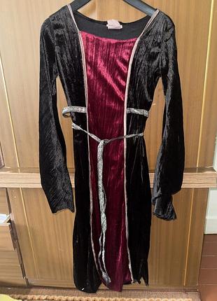 Середньовічна сукня california costume collections жіноча готична велюрова