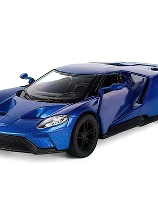 Машинка металева kinsmart 1:38 2017 ford gt інерційна, двері відчиняються kt5391w / синій