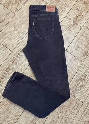 Джинси мікровельветові levis, w31, l32