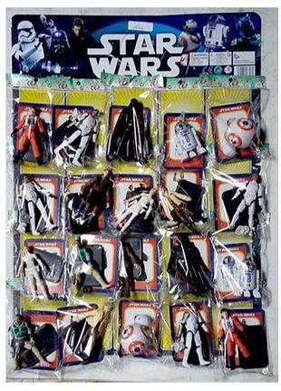 Фігурки героїв star wars cl804 (відривні на планшеті 38х60 см)