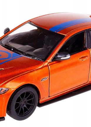 Металлическая машинка kinsmart 1:38 jaguar sv project 8 livery edition kt5416wf, инерционная / оранжевый