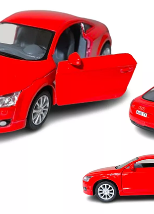 Машинка металлическая kinsmart 1:32 2008 audi tt coupe kt5335w инерционная / красный