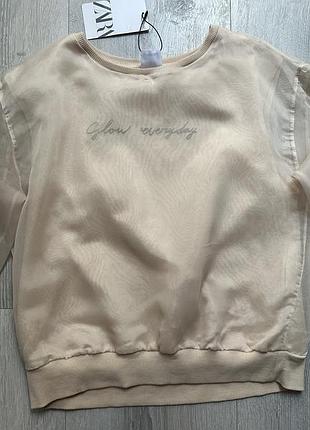 Блуза свитшот zara зара