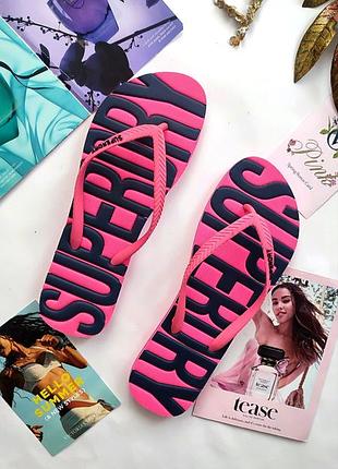 Тапки вьетнамки пляжные сланцы superdry 40 41 41.5