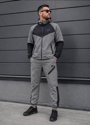 Чоловічий демісезонний спортивний костюм nike tech fleece