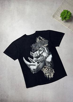 Футболка чоловіча чорна ecko unltd оригінал з великим логотипом skate y2k japanese