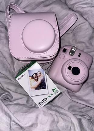 Камера моментальной печати fujifilm instax mini 12 blossom pink нежно-розовая