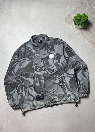 Вітровка куртка бомбер aape by bathing ape оригінал рефлективна з великим логотипом