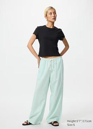 Штани uniqlo суміш льону s