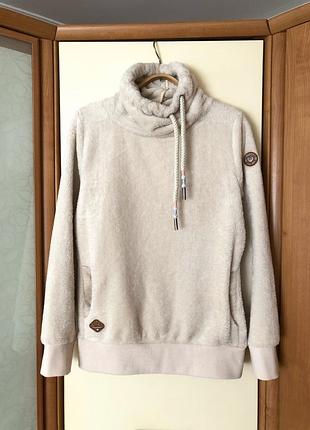 Очень еплый худи толстовка rag wear бежевого цвета