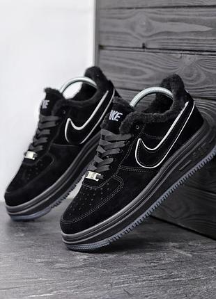 Чоловічі зимові кросівки nike air force 1 low fur winter ❄️